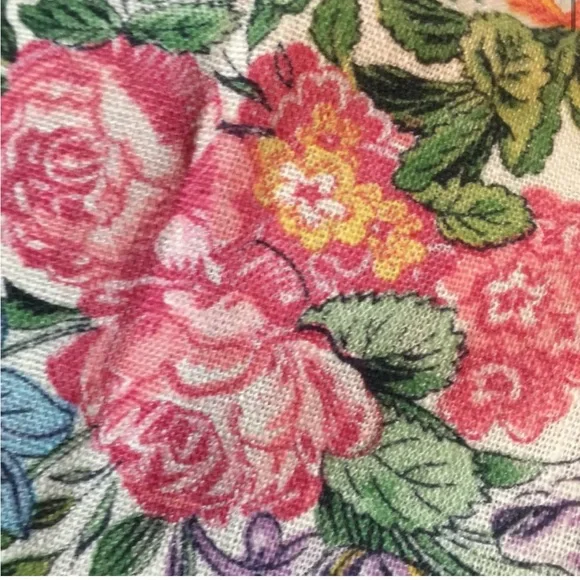 Vintage floral midi a line skirt - Picture 12 of 16